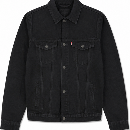 Мъжко черно дънково яке Denim 315